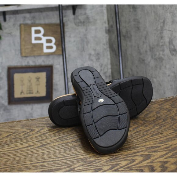 NWT Easy Spirit Womens Westly Strappy Toe Loop Slide Sandals SEWESTLY3 Black 9M - Picture 10 of 13